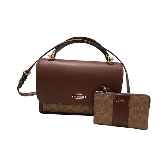 Coach Handbags - Coach Brown Satchel and Wallet Set